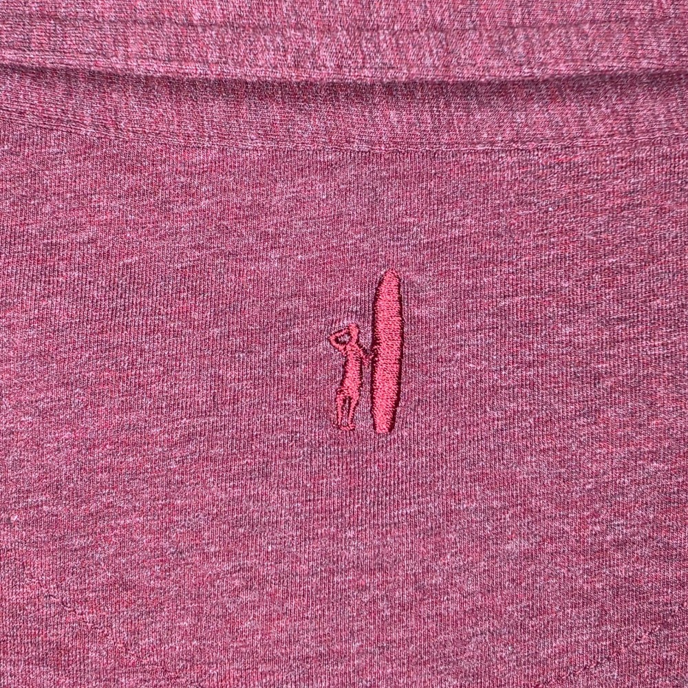 Johnnie-O Game Day Original Polo Shirt Mens XL Maroon Heather CMPO2150 - Picture 8 of 8